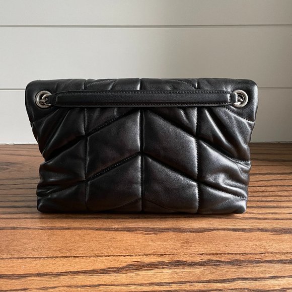 SAINT LAURENT | PUFFER Small Chain Bag in Quilted Lambskin - Picture 5 of 16